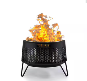 lot 44247 image: 20 in. Smokeless Wood Burning Huddle Fire Pit with Stand, Removable Ash Pan and Weather Resistant Cover - Retail $0