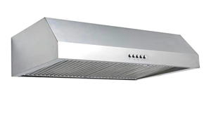 lot 44253 image: Vissani 30 in. W Under Cabinet Range Hood in Stainless Steel - Retail $0