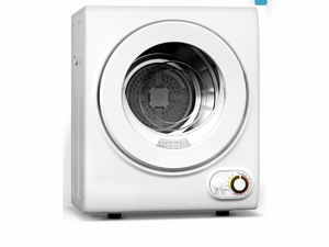 lot 44254 image: Feelfunn 120V Portable Dryer, 850W Compact Clothes Dryer with 4 Automatic Drying Modes, Stainless Steel Tub, Simple Control Knob for Apartments, Dorms &amp Small Spaces - Retail $0