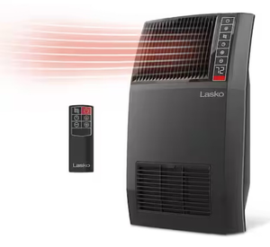 lot 44268 image: Lasko 1500W Electric Ceramic Space Heater with Remote Control - Retail $45