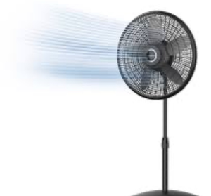 lot 44299 image: Lasko Cyclone Large Room Pedestal Fan - Retail $80
