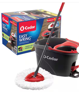 lot 44309 image: O-Cedar EasyWring Microfiber Spin Mop with Bucket System - Retail $39