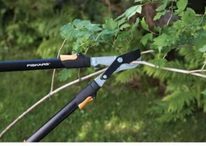 lot 44325 image: Fiskars Extendable Power-Lever Loppers Tree Pruning Shears - Retail $45