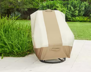 lot 44344 image: Hampton Bay High Back Outdoor Patio Chair Cover - Retail $29