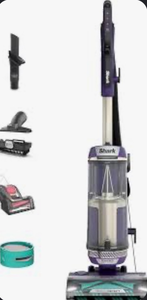 lot 44349 image: Shark POWERDETECT Bagless Corded HEPA Upright Vacuum Purple - Retail $199
