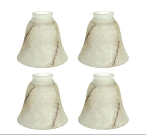 lot 44352 image: 3 Aspen Creative 23108-4 Transitional Style Glass Shade Set of 3. - Retail $39