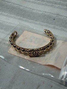 lot 25102 image: LVL 5 Replica Chanel CC Spiked Crystal and Pearl Cuff Bracelet