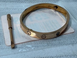 lot 25119 image: LVL 5 Replica Cartier LOVE Bracelet