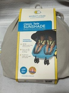 lot 26713 image: Protect-A-Bub Classic Twin Sunshade Cover for Dual Stroller