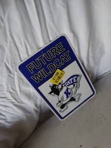 lot 41188 image: Future Wildcat Metal Sign