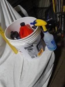 lot 22764 image: Misc Cleaning supplies, All Purpose Cleaner, Carpet cleaner, Rv 1 step Compound