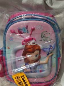 lot 26650 image: Childrens Sofia the 1st 3D HARD SHELL backpack