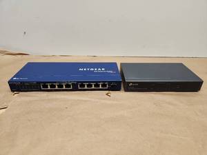 lot 32 image: Network Switch Bundle - Netgear FS108 and TP-Link TL-SG1008P