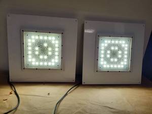 lot 43 image: Trace-Lite TLED-RC-36-VS-G-WW LED Luminaire Canopy Lights - Set of 2