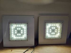lot 46 image: Trace-Lite LED Canopy Light Fixtures - Set of 2