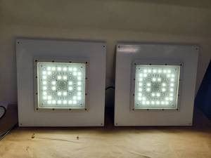 lot 47 image: Trace-Lite TLED-RC LED Recessed Canopy Light Fixtures - Set of 2