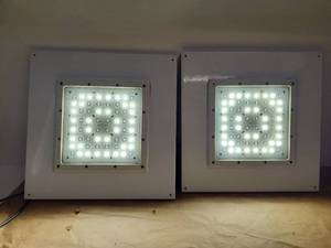 lot 48 image: Trace-Lite TLED-RC-36-VS-G-WW LED Canopy Lights - Set of 2