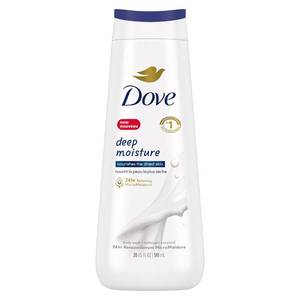 lot 106 image: Dove Body Wash Deep Moisture For 24hr Lotion-Soft Skin Moisturizing Skin Cleanser with No Sulfates No Parabens 20 oz - Retail $15