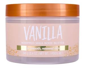 lot 114 image: Tree Hut Vanilla Whipped Shea Body Butter, Long-Lasting Hydration for Soft, Smooth Skin, Nourishing Essential Body Care, Lightweight Moisturizer, 8.4 fl oz - Retail $9