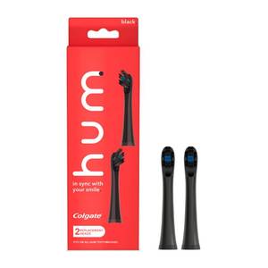 lot 119 image: Colgate Hum Connected Smart Electric Toothbrush Refill Head, Black, 2 Pack - Retail $3,392