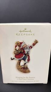 lot 85 image: Hallmark Keepsake Ringing In the Season Santa Claus Christmas Ornament