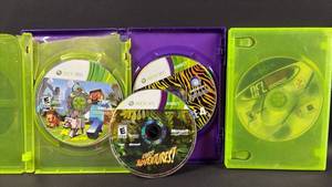 lot 97 image: Xbox 360 & Original Xbox Game Disc Lot - Minecraft, Kinect Adventures, Just Dance 4, NFL 2002