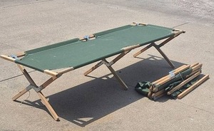 lot 101 image: (2) Army Cots - Good Condition