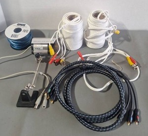 lot 125 image: Security Camera Cable and Wire Bundle