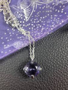 lot 4 image: Swarovski Purple Crystal Necklace