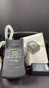 lot 153 image: Nice Full Open Flap Carry Bag Included with Philips Respironics REMstar Plus M Series CPAP Machine 200M (untested, will need a new ac adapter cord and mask)
