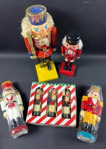 lot 163 image: Wooden Nutcrackers and Nutcracker Candles