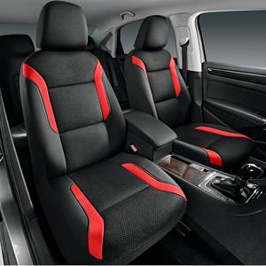 lot 1357 image: Skechers Memory Foam Car Seat Covers, Air Cool Mesh Thick Seat Covers, Car Seat Covers Front Seats Airbag Compatible, Automotive Comfort & Protection for Most Cars,Vans,Trucks, SUVs,Red