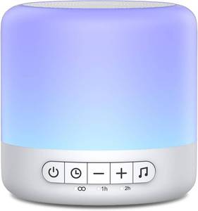 lot 1363 image: Easysleep Soundbar Speakers White Noise Sound Machine with 30 Sounds 12 Night Light 32 Volume 3 Timers Portable Sleep Machine for Office Travel Noise Canceling Lullaby & Rain Sound for Baby, Adults