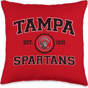 lot 1390 image: Tampa Spartans  Official NCAA University Merch  NAFPUOT02 Throw Pillow