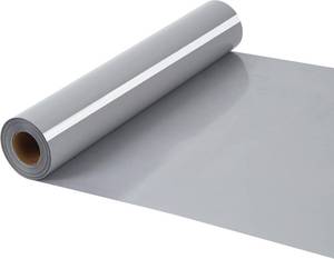 lot 1391 image: HTV Iron on Vinyl 12Inch by 12ft Roll HTV Heat Transfer Vinyl for T-Shirt HTV Vinyl Rolls for All Cutter Machine - Easy to Cut & Weed for Heat Vinyl Design (Gray, 12ft)