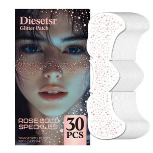 lot 1432 image: Glitter Freckles Face Tattoo, 30PCS Rose Gold Body Glitter Temporary Tattoos Sparkle Patches for Women, Waterproof Fake Freckles,Festival Rave Outfits Festival Decorations (Rose Gold)