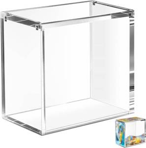 lot 1535 image: Acrylic PKMN Booster Box Case Display Stackable - Ultra Thick 8mm  5mm Reinforced Edges,Strong Magnets Secure Magnetic Closure, Dust-Proof Collector Storage Protector Cases