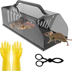 lot 1536 image: 2026 Upgraded Humane Rat Trap, Live Animal Trap for Indoor & Outdoor Use, Reusable Automatic Continuous Mouse Catch Cage for Mice, Rats, Chipmunks, Voles - Easy Release Small Rodent Trap