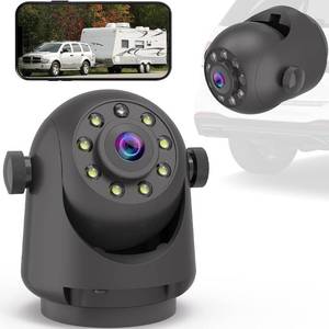 lot 1539 image: YEOIZO Wireless Magnetic Backup Camera for TrailersRVCamper - WiFi Rechargeable HD Night Vision, No WiringDrilling, Easy Hitch Alignment, Compatible with iPhoneAndroidiPad (GooseneckFifth Wheel)