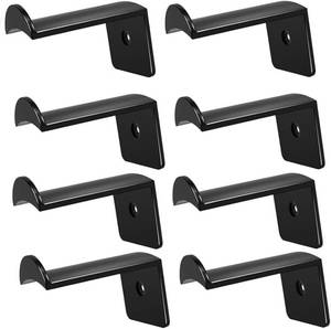 lot 1544 image: 2.8 Inch Hat Hooks for Wall - (8 Pack) Cowboy Hat Rack,Cap Holder, Organizer for Baseball Caps, Western Room Decor Black