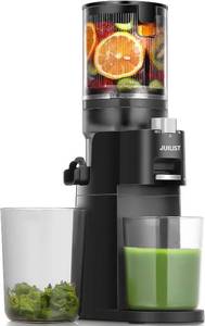 lot 1551 image: Juilist Cold Press Juicer, High Yield, Quiet Masticating Slow Juicer, Nutrient Preservation, Easy to Clean, Space Saving, Whole Fruit Vegetable Juicer for Home Use, BPA Free (Black)