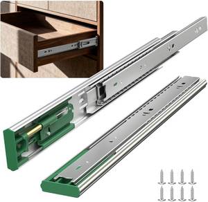 lot 1552 image: homdiy 6 Pairs 12 Inch Soft Close Drawer Slides, Heavy Duty Side Mount 100Lb Capacity Dresser Cabinet Rails, Full Extension Ball Bearing Cabinet Glides for Kitchen 12 Packs