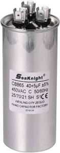 lot 1874 image: 40-5 uF MFD CBB65 Capacitor Air Conditioner Capacitor Round Dural Motor Run Capacitor Withstand 450V AC