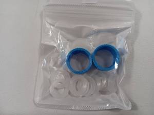 lot 1877 image: 2 Pcs Water Filter Coupling Kit, Cleaning Couplings with Gasket Seals, Compatible with 28MM Threaded Water Filters