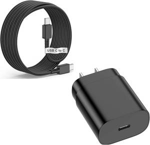 lot 1910 image: 1 Pack-for Samsung Galaxy S23 S22, S21, Note 20 Fast Charging Type C,25w USB C Super Fast Charger Type C Wall Charger Block Android Phone Cable for Samsung Galaxy S20 Plus Ultra 6ft Black