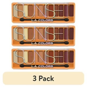 lot 1959 image: L.A. COLORS Color Vibe 12 Color Eyeshadow Palette, Ultra-Buttery &amp Vibrant, Sunset,0.30 oz