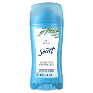 lot 1981 image: Secret Shower Fresh Invisible Solid Antiperspirant & Deodorant - 2.6oz