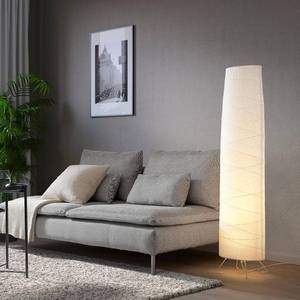 lot 1005 image: IKEA Vickleby (404.844.87) Handmade Rice Paper Shade White Floor Lamp, White 54 in. (136cm)