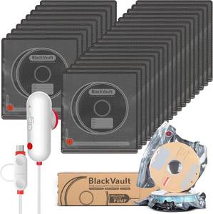 lot 1038 image: Vacbird 30pcs Filament Storage Bags Light-Proof Vacuum Storage Kit with USB Pump, 3D Printer Filament Vacuum Sealed Bags for Keeping Dry, Plus Size 32X34cm
