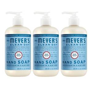 lot 1041 image: MRS. MEYERS CLEAN DAY Hand Soap, Rain Water Scent, 12.5 Fl Oz Bottle - 3 Pack